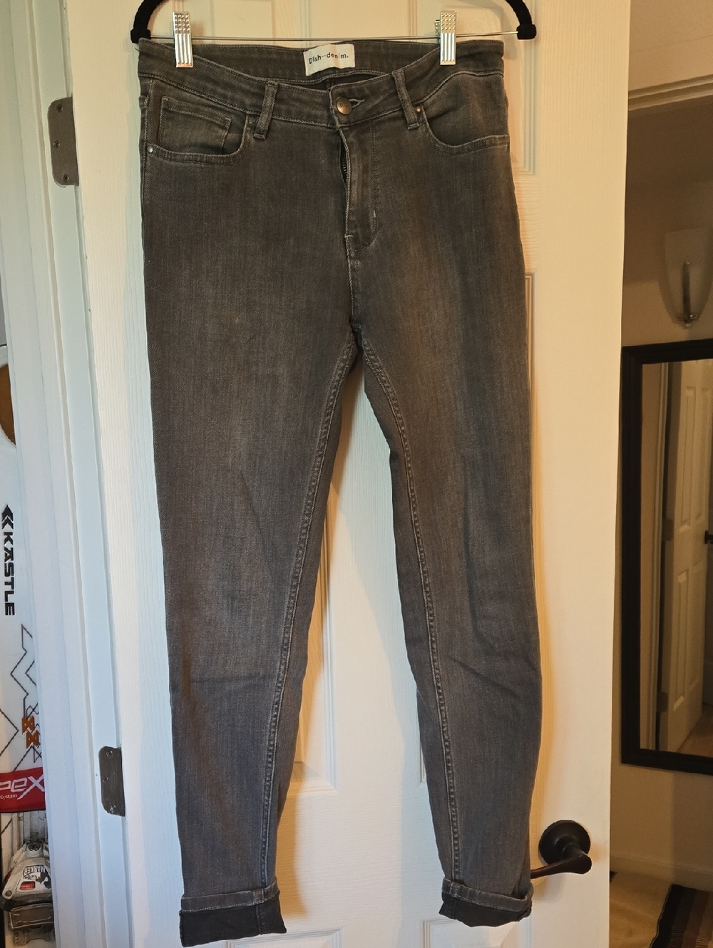 Dish Denim Gray Mid-Rise Denim Jeans